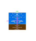Discover Positive Attitude Aviation Pilot Gift Primary Flight Display T-Shirt