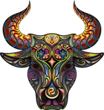 Discover Head bull wildlife animal cow vector image cartoon