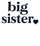Discover Big Sister & Little Sister Sibling Reveal Announcement T-Shirt for Girls Toddler Baby