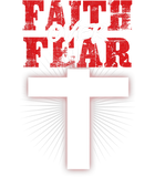 Discover Faith Over Fear Jesus Christian Believer Religious Gift T-Shirt