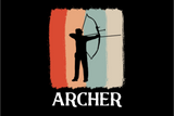 Discover Retro Archer Archery Girl Bow Hunting Hunter Sport