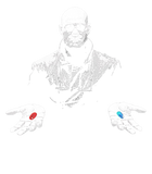 Discover The Matrix Morpheus Red Pill Or Blue Pill Unisex Tshirt