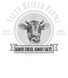 Discover Salty Heifer Farms, Sarcastic Farm County Cow Lover T-Shirt