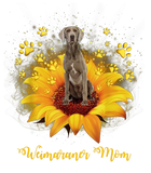Discover Weimaraner Mom Sunflower With Dog Paw T Shirt