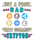 Discover Crypto Dad Bitcoin Coin Hodl Funny Cryptocurrency Papa T-Shirt