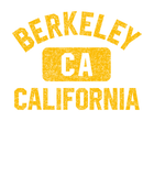 Discover Berkeley CA California Gym Style Distressed Amber Print T Shirt