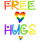 Discover Free Mom Hugs Tshirt Rainbow Heart LGBT Pride Month T-Shirt
