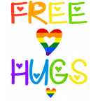 Discover Free Mom Hugs Tshirt Rainbow Heart LGBT Pride Month T-Shirt