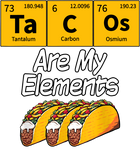 Discover Taco Funny Chemistry Meme Quote Periodic Table Science Gift T-Shirt