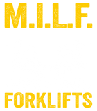 Discover M.I.L.F. Man I Love Forklifts Jokes Funny Forklift Driver T-Shirt