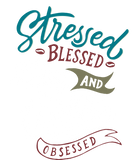 Discover Stressed Blessed And Coffee Obsessed T-Shirt