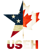 Discover USEH Leaf Canadian American Flag Shirt Canada USA Flag Gift T-Shirt