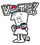 Discover Schoolhouse Rock Vote with Bill with White Type T-Shirt