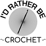 Discover I'd Rather Be Crochet Needle Crocheting Yarn Gift