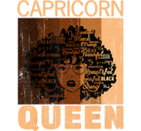 Discover Capricorn Queen Afro Birthday Melanin Black