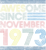 Discover Awesome since november 1973 bday gifts 46th birthd