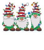 Discover Three Gnomes With Hats Beards Christmas Tree Lights T-Shirt