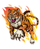 Discover Animal Burning Tiger
