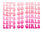 Discover Bachelorette Party Shirts, Let's Go Girls Graphic T-Shirt, Pink Retro Graphic Tee