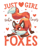 Discover Just a Girl Who Loves Foxes T-Shirt