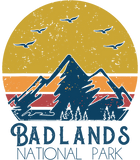 Discover Retro Vintage Badlands National Park South Dakota Gift T-Shirt