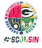 Discover Wisconsin and Packers and Brewers and Bucks Wisconsin Sport 1948 2022  T-Shirt