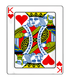 Discover King Of Hearts Playing Card T Shirt