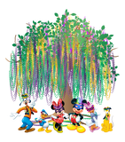 Discover Disney Mardi Gras Tree Shirt, Watercolor Mardi Gras Bead Tree