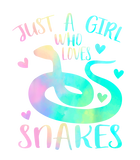 Discover Just a Girl Who Loves Snakes Themed Lover Girls T-Shirt