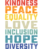 Discover Peace Love Equality Inclusion Diversity Human Rights T-Shirt