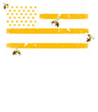 Discover Beekeeper Patriotic American Flag Honeycomb T-Shirt