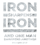 Discover Iron Sharpens Iron Bible Verse Proverbs 2717 Man S T-shirt