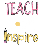 Discover Teacher Graphic T-Shirt Summer Teacher Gift Teach Love Inspire Shirt Womens Inspirational Tees Tops