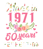 Discover Womens 50th Birthday Gift Made In 1971, 50 Years Of Perfection T Shirt