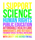 Discover Science Human Rights Education Health Care Freedom Message T-Shirt