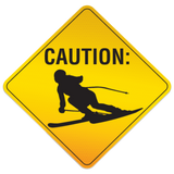 Discover Ski Skier Skiing Road signs traffic signs funny