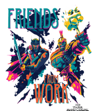 Discover Marvel Thor Ragnarok Working Friends Neon Blast T Shirt
