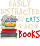 Discover Easily Distracted by Cats and Books - Cat & Book Lover T-Shirt