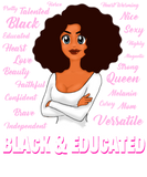 Discover BAE Black And Educated Black Queen Funny gift
