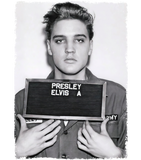 Discover Elvis Presley Army Mug Shot Unisex Adult T Shirt for Men and Women