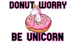 Discover Donut Worry be Unicorn