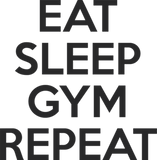 Discover Eat Sleep Gym Repeat T-shirt ; Gym Wear