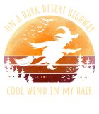 Discover Halloween Witch Riding Broomstick On A Dark Desert Highway Premium T Shirt