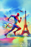Discover 2024 Olympic Games Poster, Eiffel Tower, Paris 2024, Sport Poster