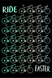 Discover road bike race bike cycling triathlon retro poster