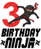 Discover Birthday Ninja 3rd Bday T Shirt
