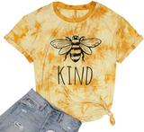Discover Be Kind T Shirts Women Funny Inspirational Teacher Fall Tees Tops Cute Graphic Blessed Shirt Blouse