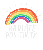 Discover Rainbow Pride Shirt Radiate Positivity T-Shirt PrideFest Cute Graphic Tees Women Summer Casual Tops