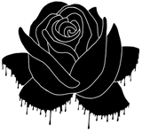 Discover Graffiti of a black rose