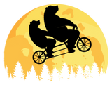 Discover Bears on Bicycle Funny Moon